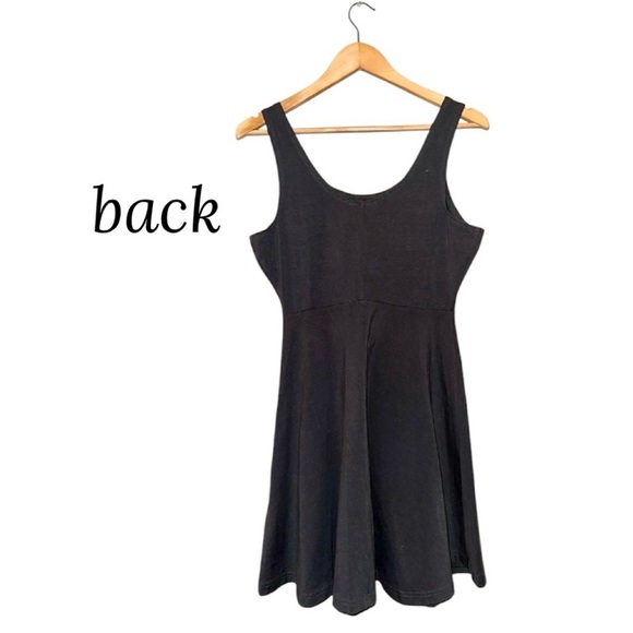 EXPRESS Sequin Aztec Gray Dress Knit Stretch Sleeveless Fit & Flare Women’s M - Picture 6 of 13